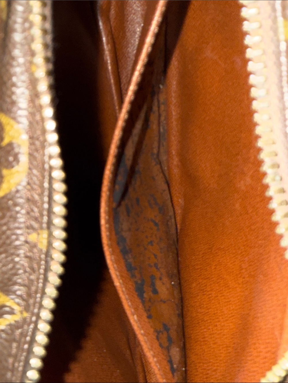 Louis Vuitton Brown Monogram Canvas Clutch with Tan Trim - Picture 7 of 14
